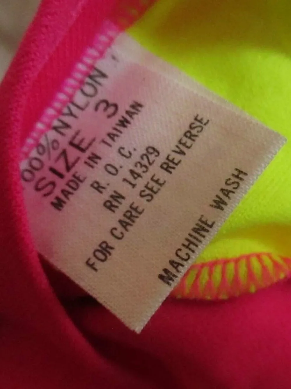 3T Vintage 1980's GIRLS 3 Swimsuit Colorblock New With Tags 1 Piece Castaways
